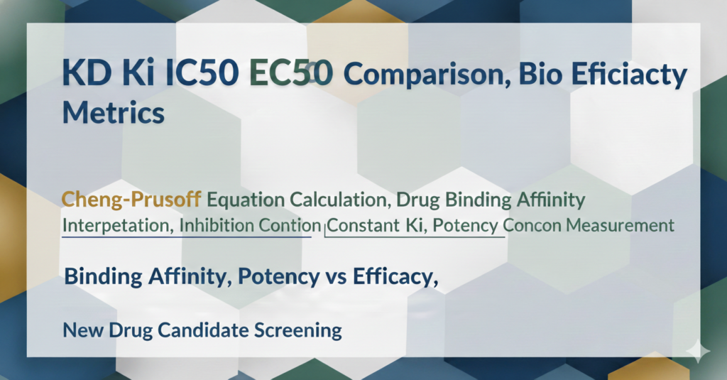 KD Ki IC50 EC50