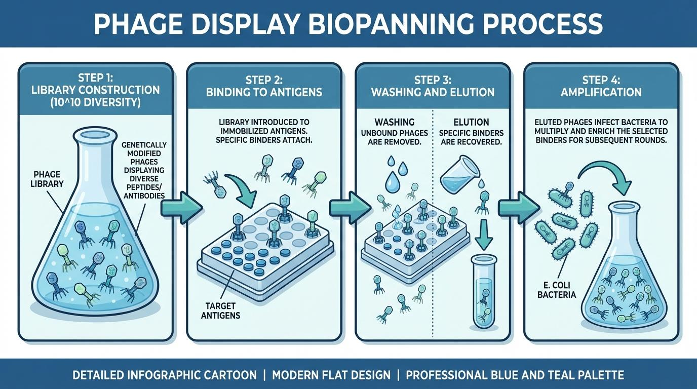 Phage Display Optimization Infographic