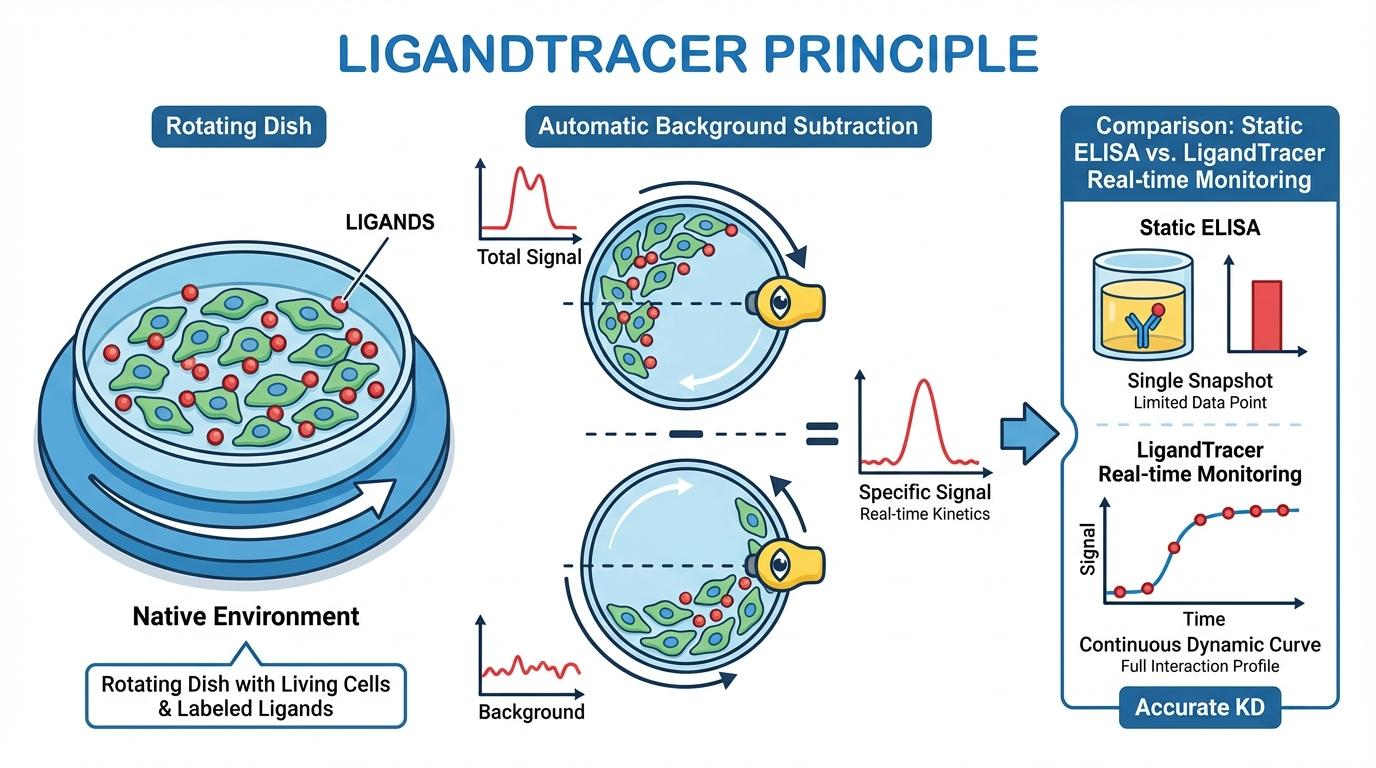LigandTracer Rotation Principle