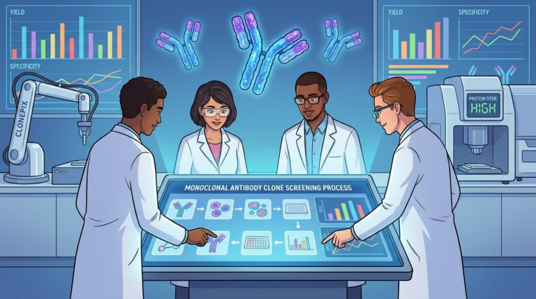 monoclonal antibody clone screening process