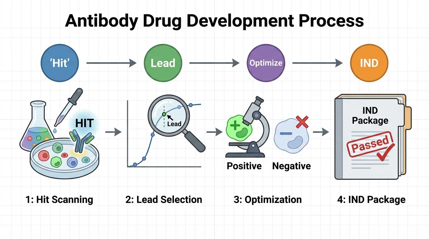Antibody Development Flowchart