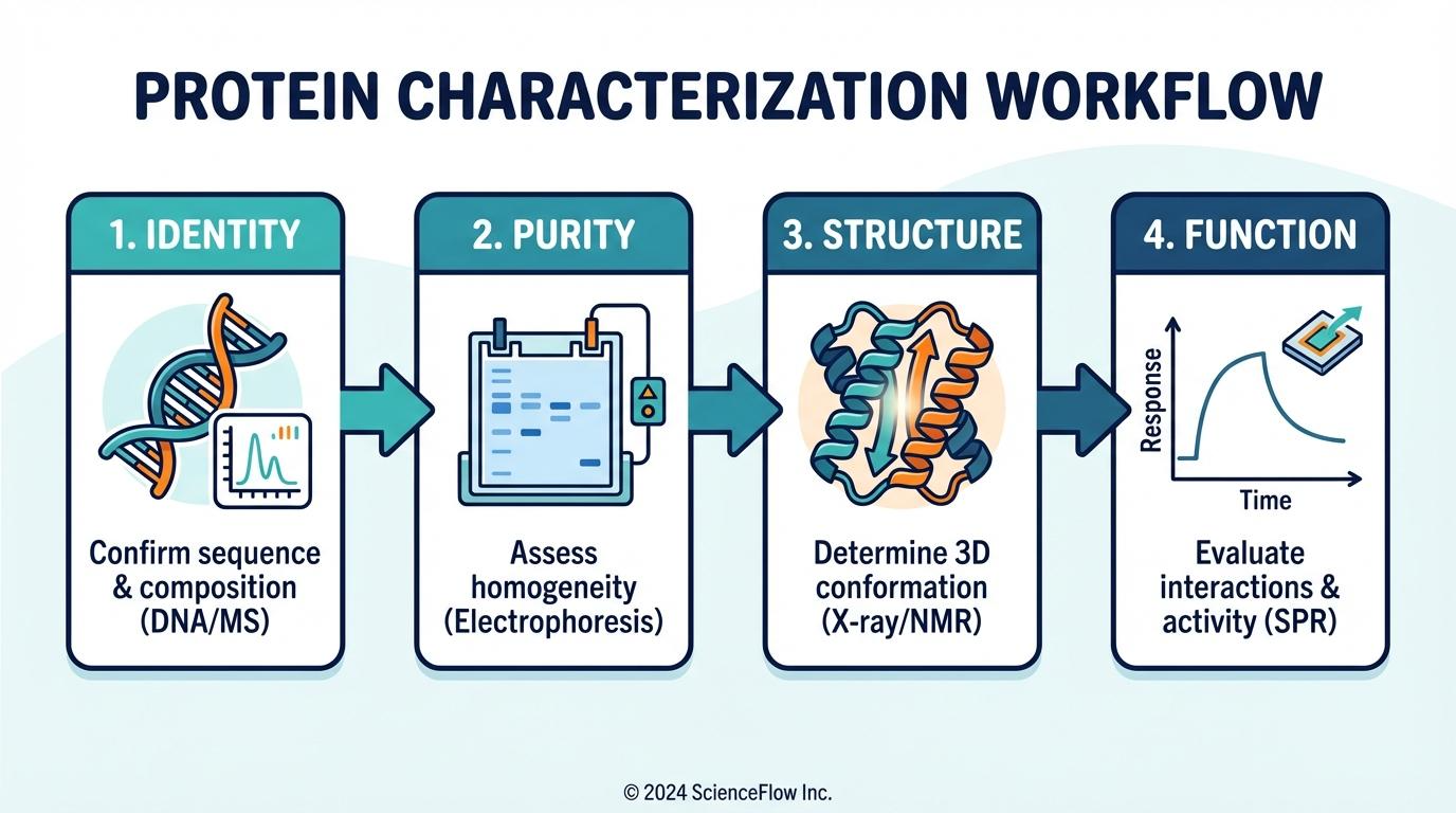Protein Characterization Workflow Infographic