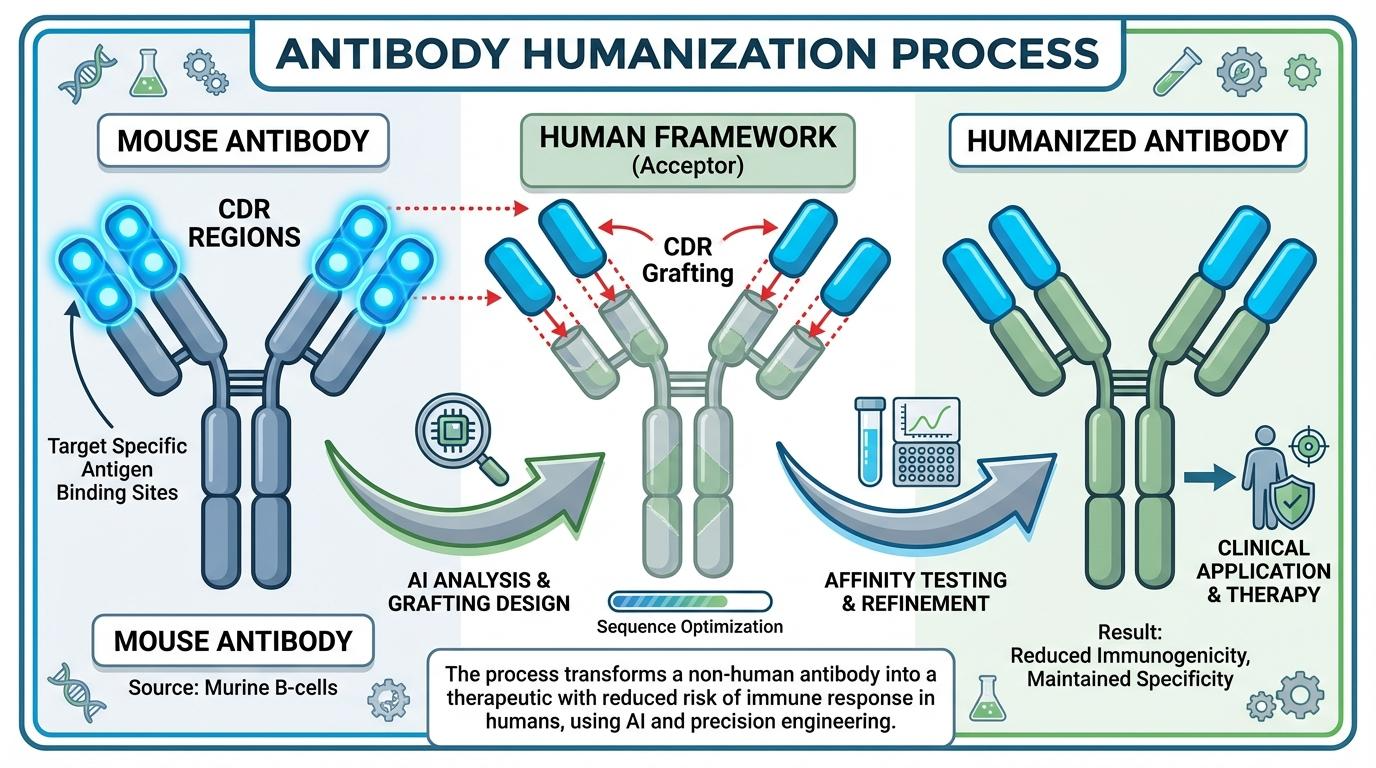 Antibody Humanization Infographic