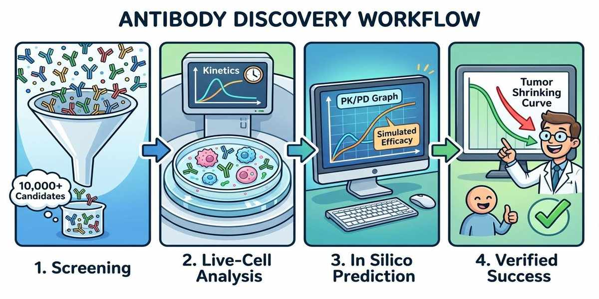 항체 발굴 In vivo 효능 예측 및 시뮬레이션 워크플로우