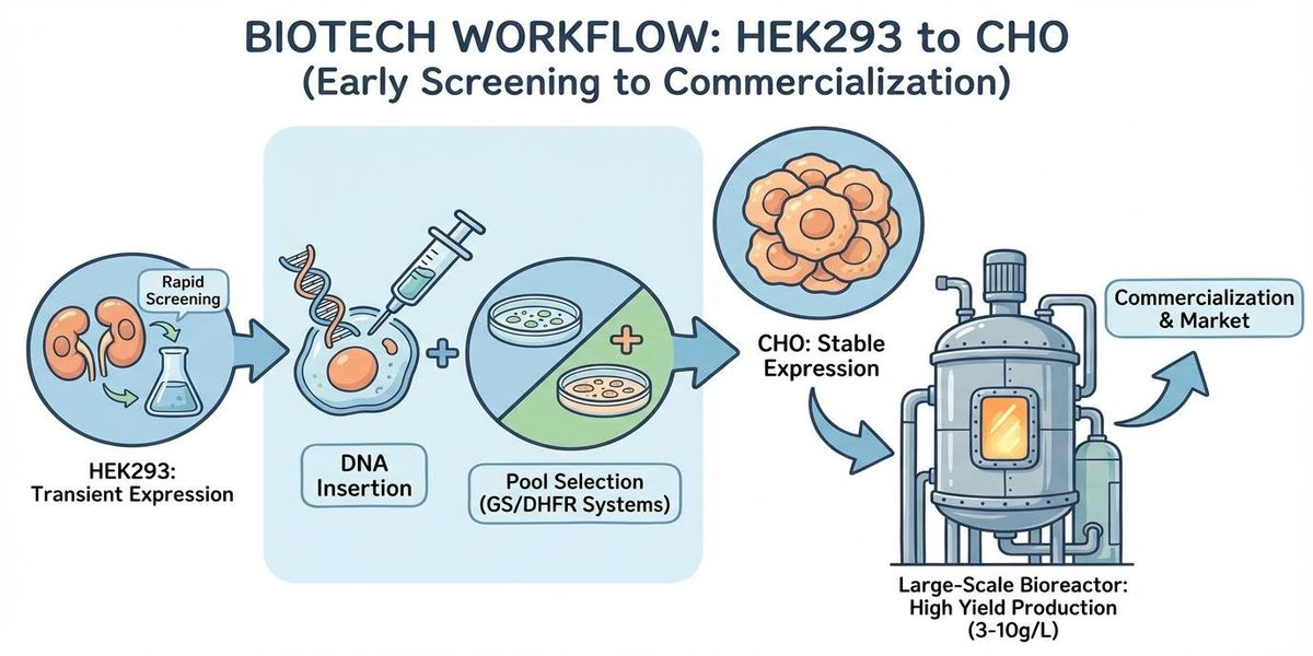 CHO Cell Line Development Workflow