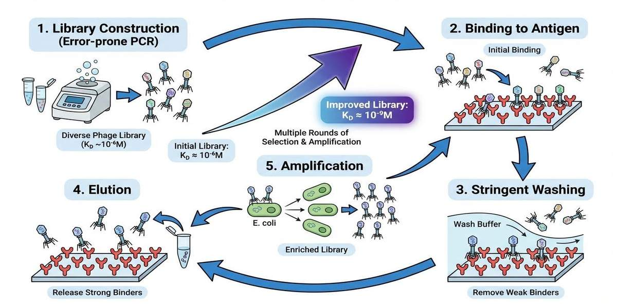 항체 친화도 성숙 In Vitro 방법