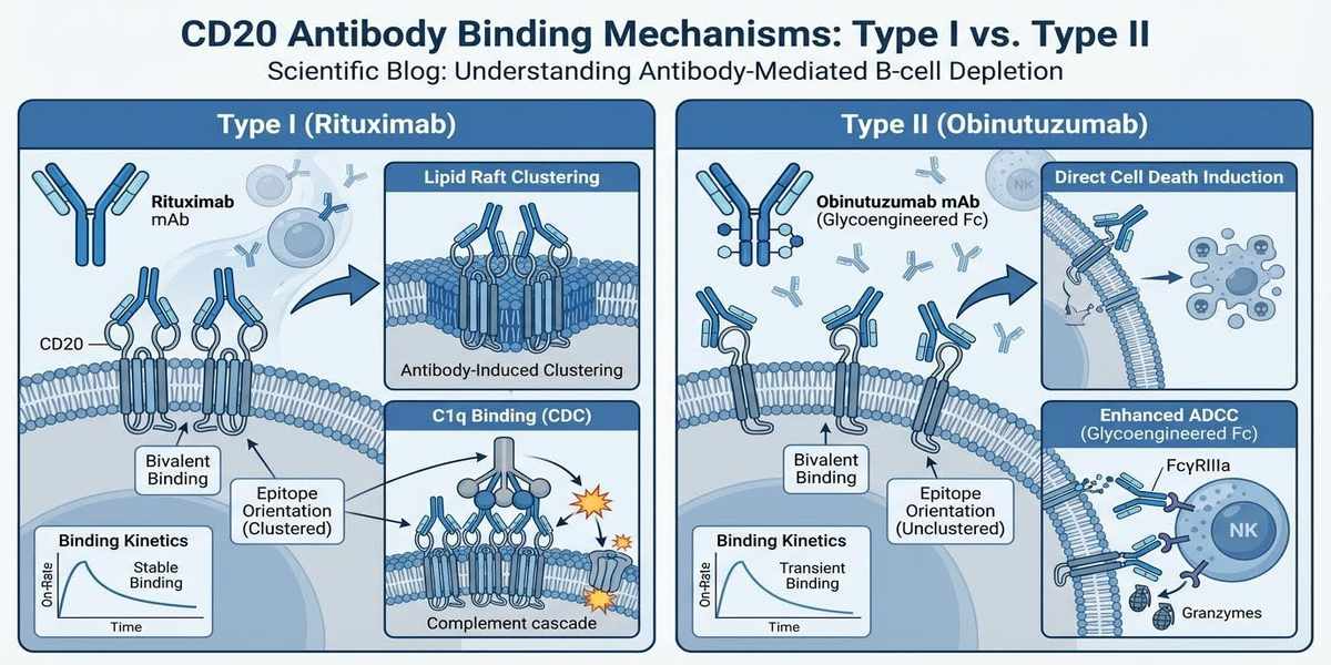 CD20 항체 결합 기전 분석 이미지