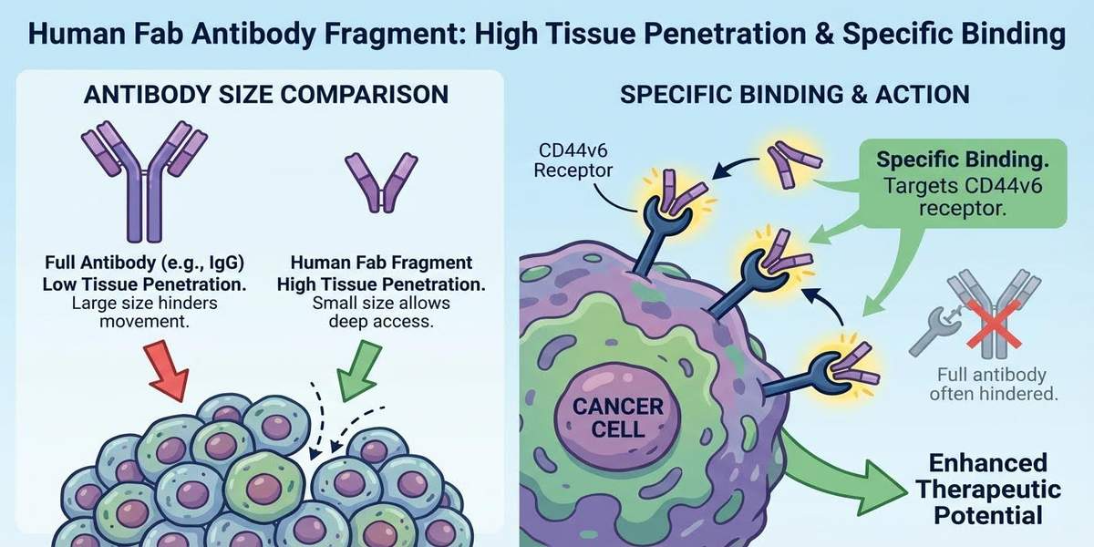 Fab 단편 항체 구조 인포그래픽
