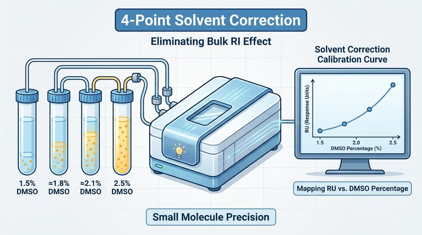 Small Molecule SPR 분석 설계 인포그래픽