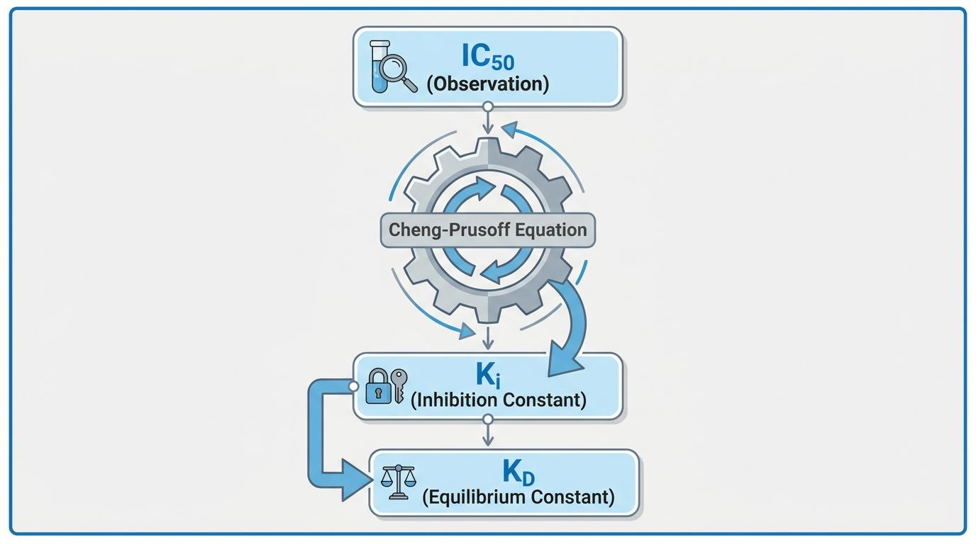 IC50 Ki KD Conversion Flow