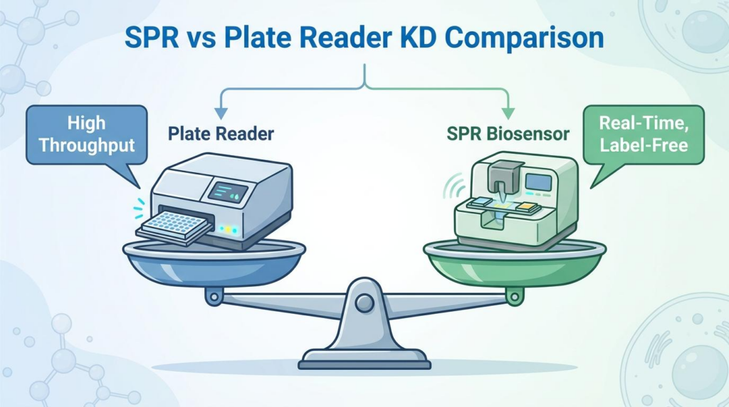 spr vs plate reader kd comparison