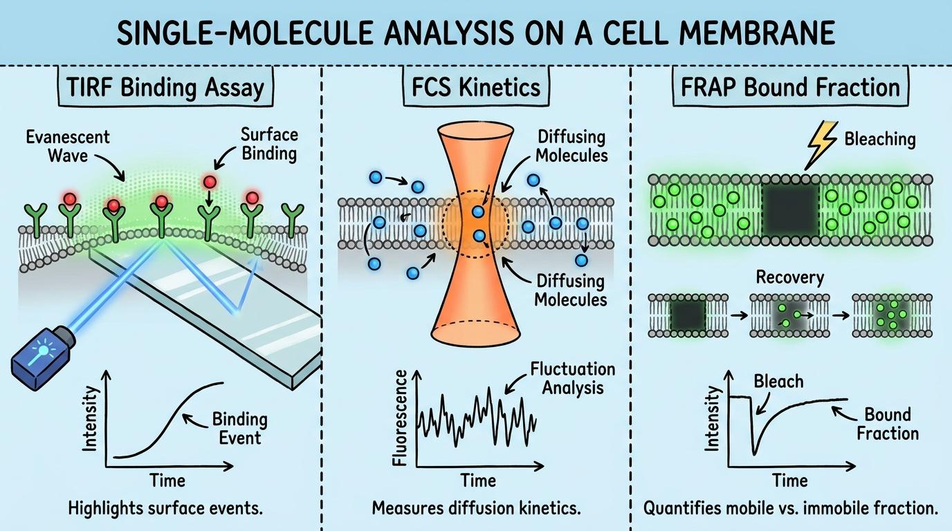 Live cell imaging KD 측정 기법 비교 인포그래픽