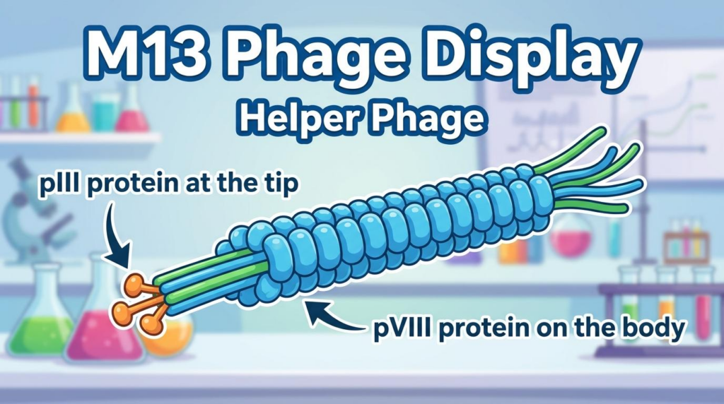 M13 phage display structure