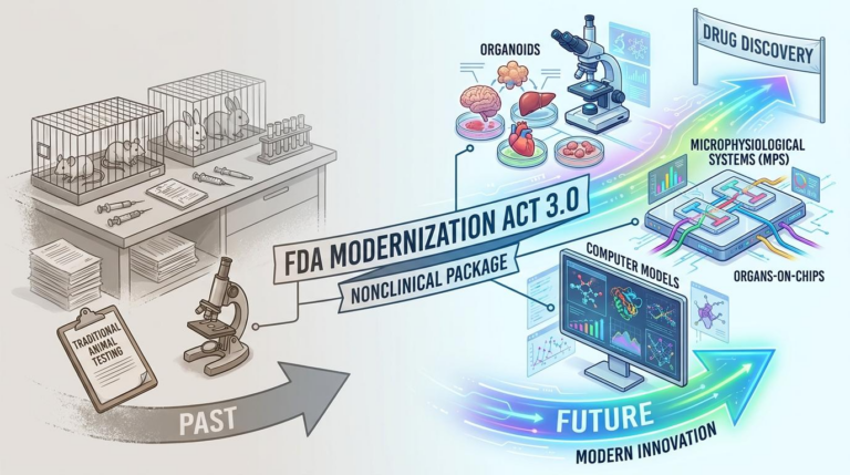 FDA modernization act 3 nonclinical package