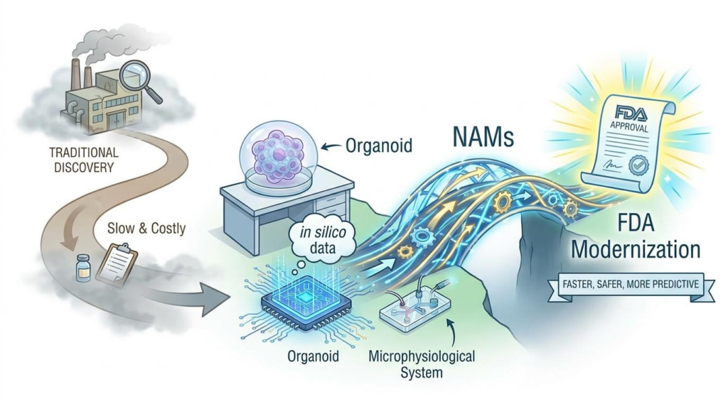 traditional discovery organoid nams in silico