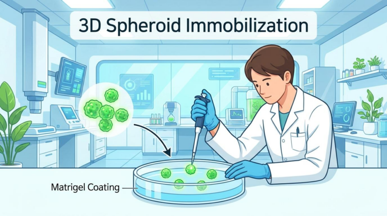 3d spheroid immobilization