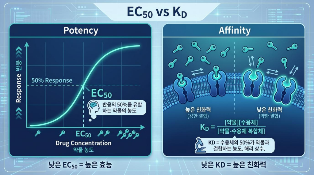 EC50 vs KD