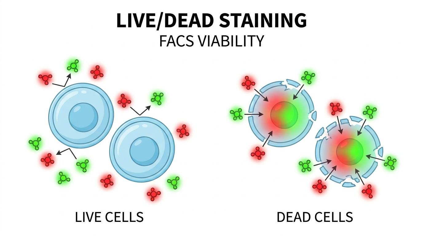 Live Dead staining Mechanism