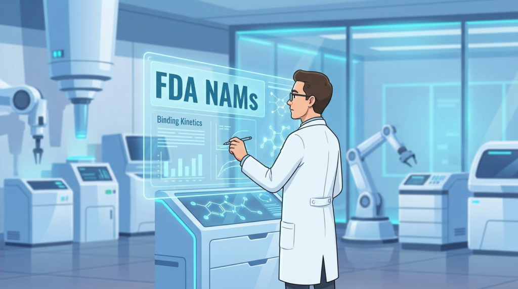 FDA NAMs binding kinetics
