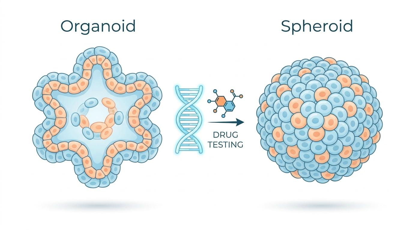 Organoid and Spheroid comparative models in drug discovery