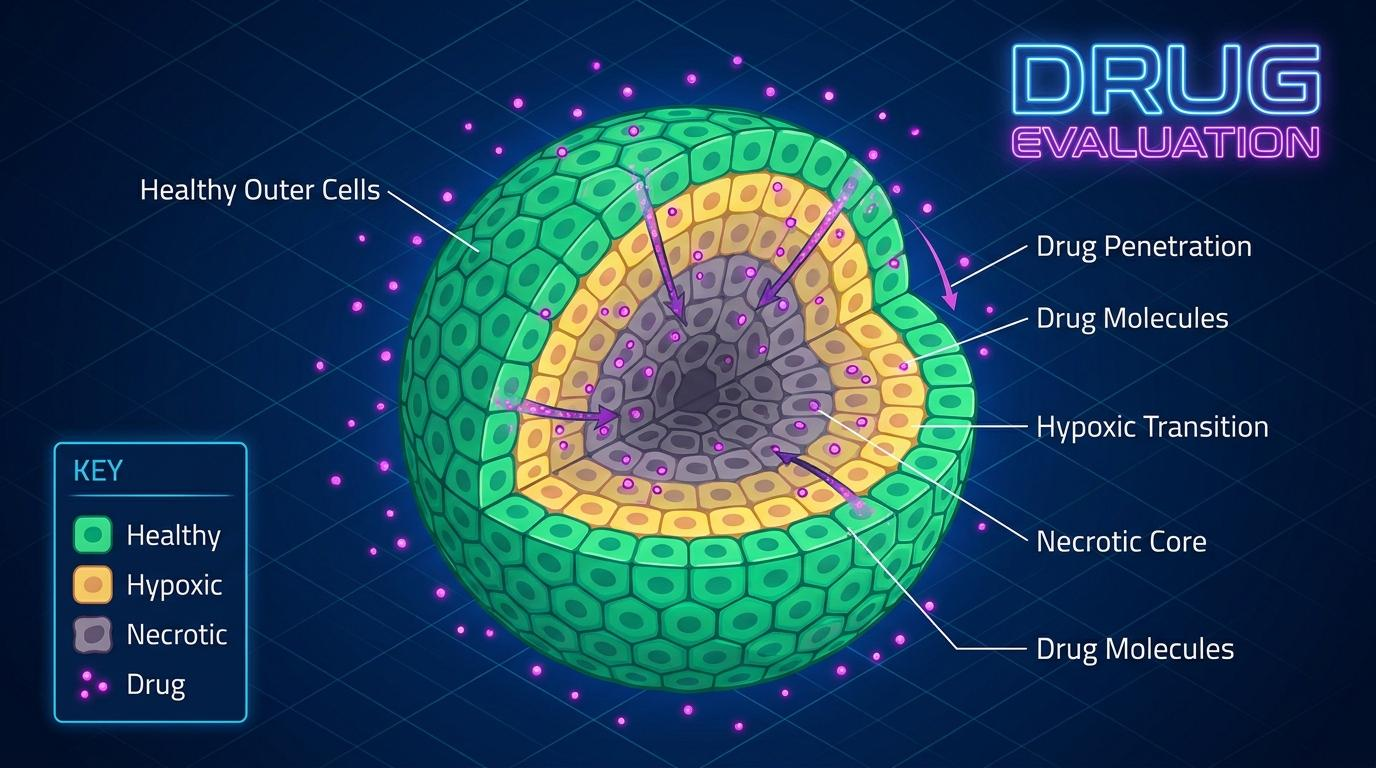 3D cell culture spheroid model