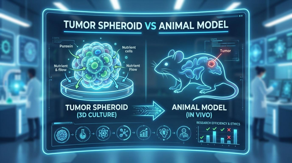 tumor spheroid vs animal model