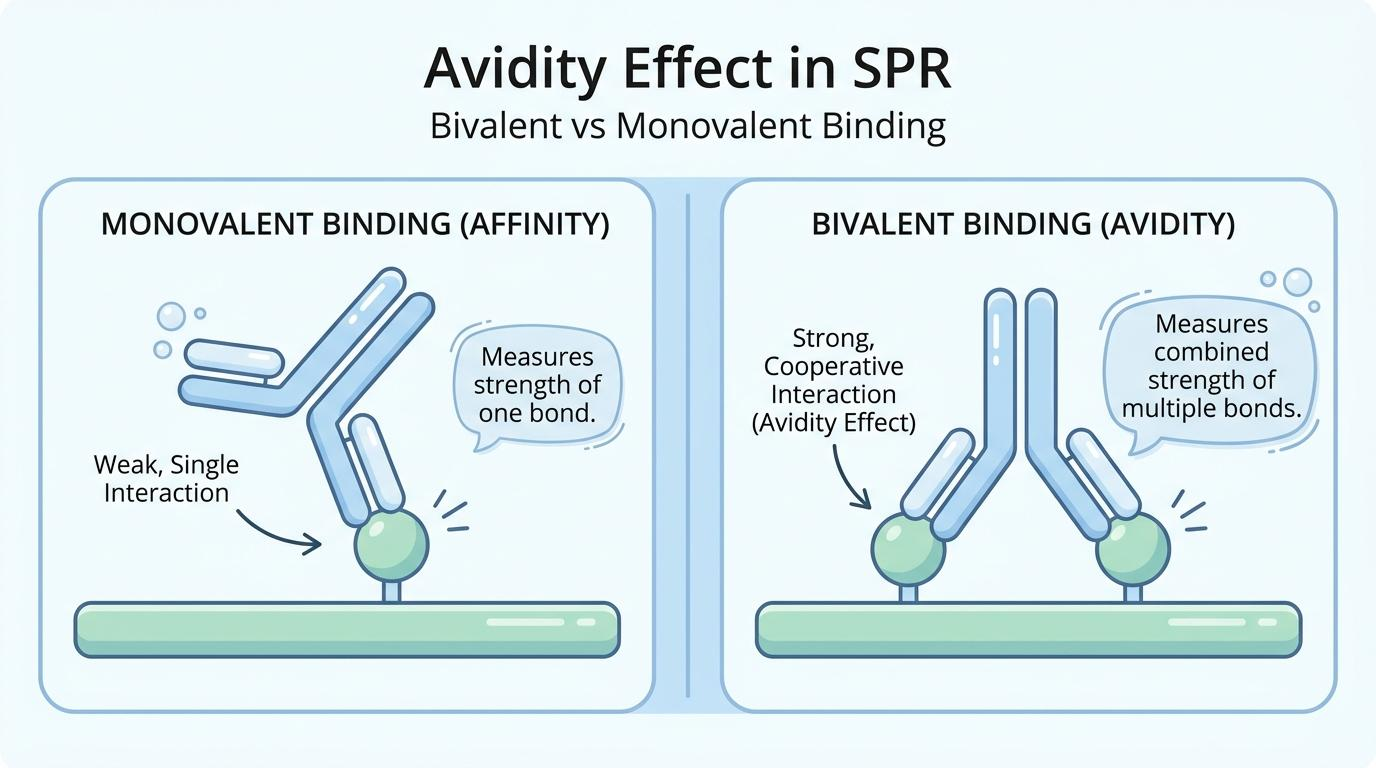 결합 친화도와 Avidity 비교