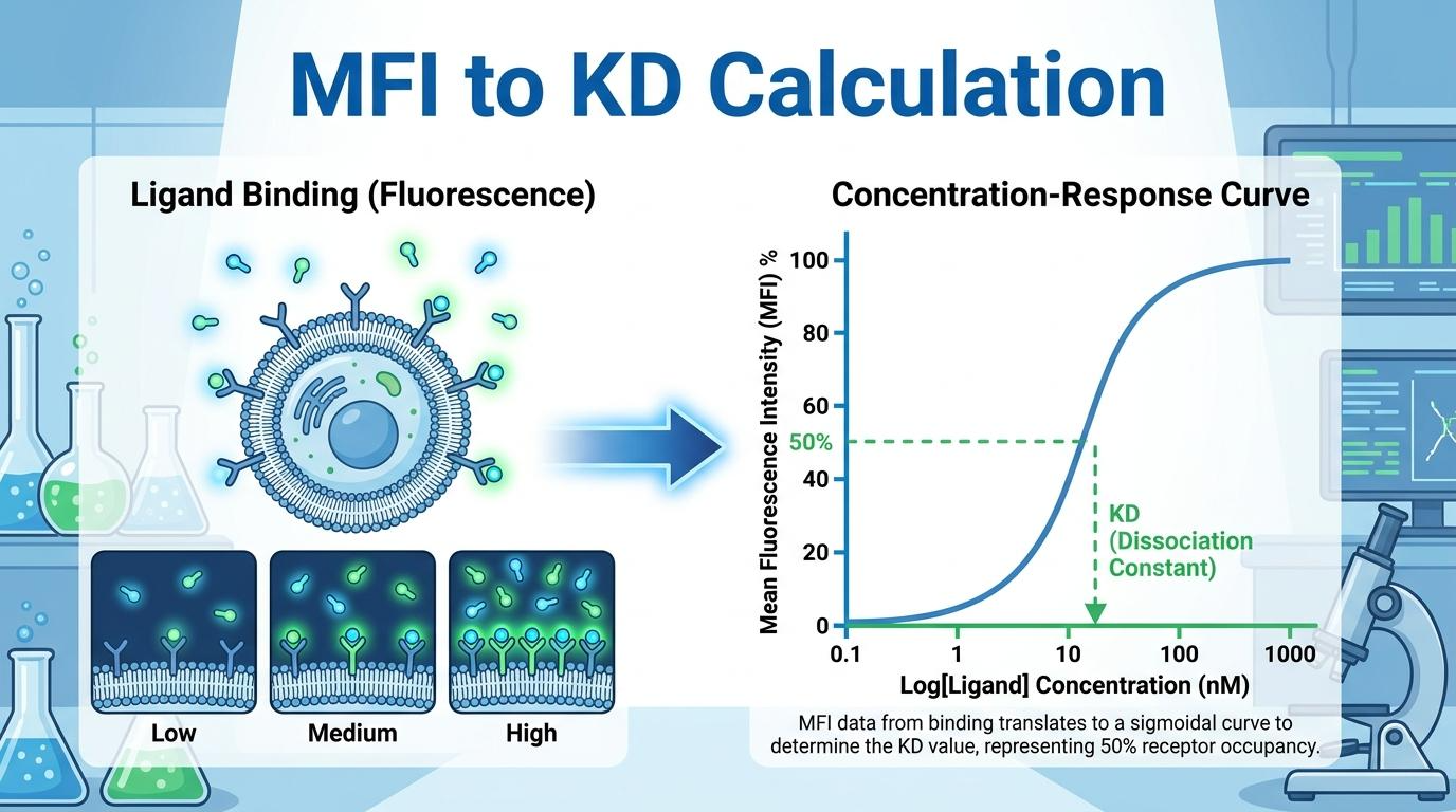 Flow Cytometry 원리 및 MFI 데이터 추출 과정