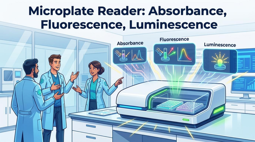 microplate reader absorbance, fluorescence, luminescence