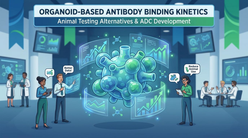 orgnoid based antibody binding kinetics