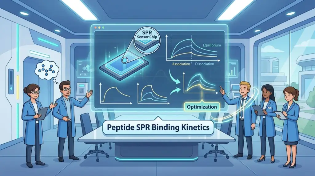 peptide spr binding kinetics