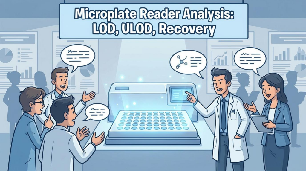 microplate reader analysis lod ulod recovery
