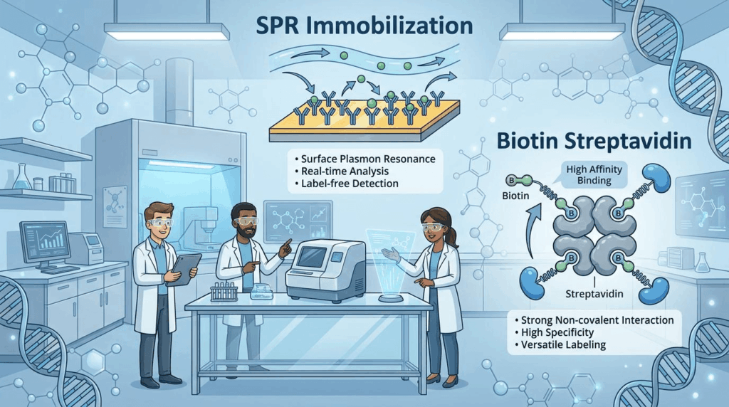 spr immobilization biotin streptavidin